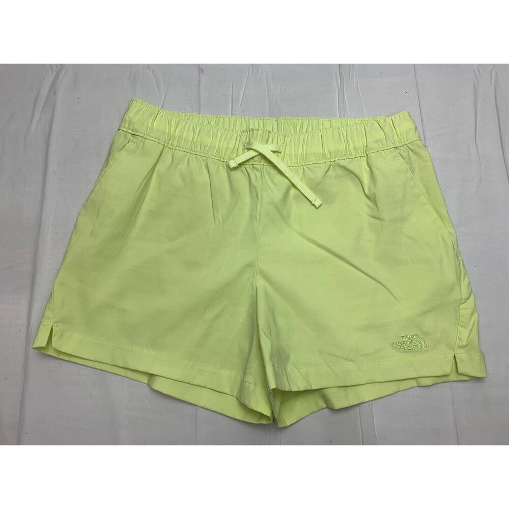 The North Face Women’s L Jogging Hiking V Shorts Lime Green 4in Inseam